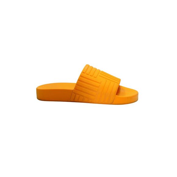 Bottega Veneta Slides in Orange Rubber